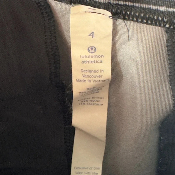 Lululemon Lululemon Jet Slim Pants Blurry Belle Battleship Black Size 4 - Picture 5 of 5